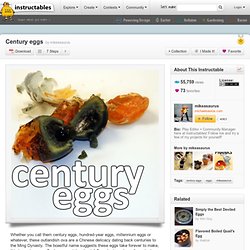 century eggs