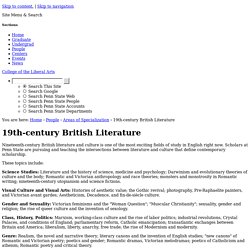 19th-century British Literature — Department of English