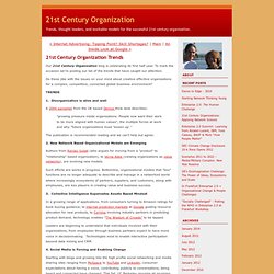 21st Century Organization Trends