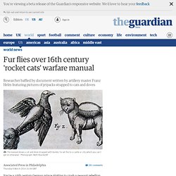 Fur flies over 16th century 'rocket cats' warfare manual