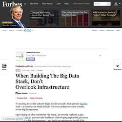 CenturyLinkVoice: When Building The Big Data Stack, Don't Overlook Infrastructure