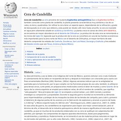 Cera de Candelilla