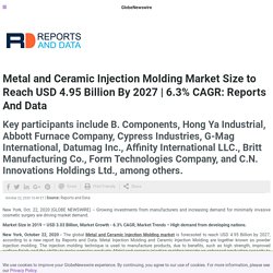 Metal and Ceramic Injection Molding Market Size to Reach USD 4.95 Billion By 2027