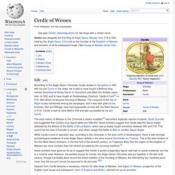 Cerdic of Wessex