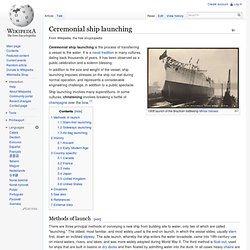 Ship naming and launching