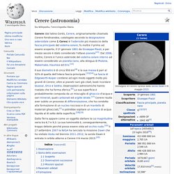 Cerere (Wikipedia)