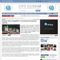 Premio "Onor d'Agobbio", si avvicina la cerimonia ufficiale - LiveGubbio