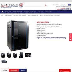 CERTECH 24RU 550mm Deep Swing Frame Cabinet