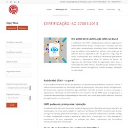 Certificação Iso 27001 No Brasil
