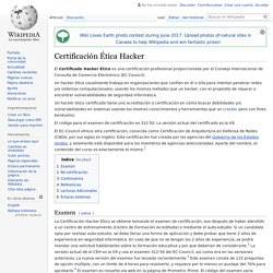 Certificación Ética Hacker