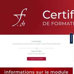 Certificat FSEA2022-02 à 2022-06Lausanne ("m1-22La") - formations.ch