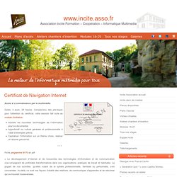 Certificat de Navigation Internet : www.incite.asso.fr