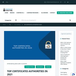 Top 10 Certificate Authorities in 2021 - A Complet List
