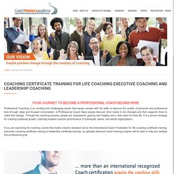 Life-Executive-Leadership Coaching Training Program