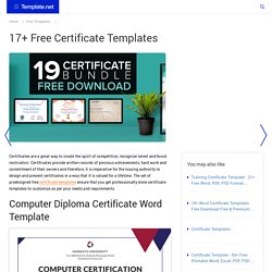 17+ Free Certificate Templates - Participation, Completion, Achievement