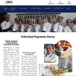 6 Months Certificate Program in Home Professional Pastry Chef