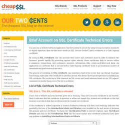 SSL Certificate Technical Errors & Troubleshoot Guide