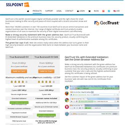 Cheap Geo Trust EV SSL Certificate