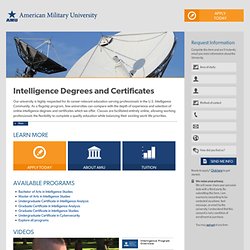 Online Degrees and Certificates in Intelligence
