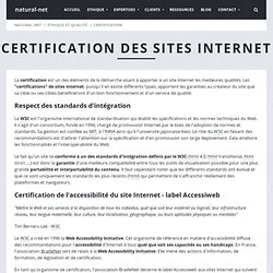 Certification # Natural-net, agence web à Bordeaux expert en réalisation de sites web, AMO, intégration HTML CSS JS et accessibilité