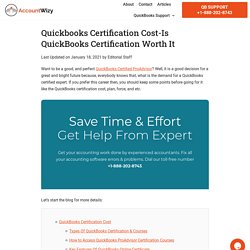 Quickbooks Certification Cost - Accountwizy.com
