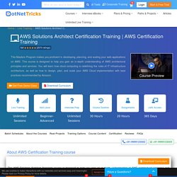 To Know More About AWS Solution Architect Certificate
