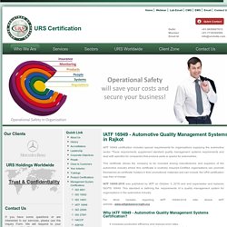 IATF 16949 Certification Services in Rajkot - Automotive Quality Management System