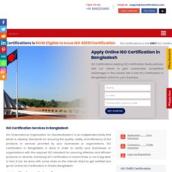 ISO Certification Body in Bangladesh