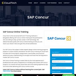 SAP Concur Online Training With Certification