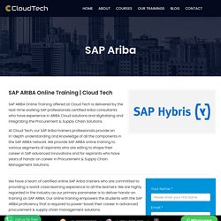 SAP Ariba Online Training With Certification