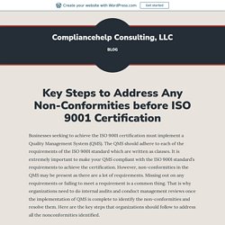 Key Steps to Address Any Non-Conformities before ISO 9001 Certification