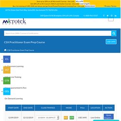 CSX Practitioner Exam Prep Course