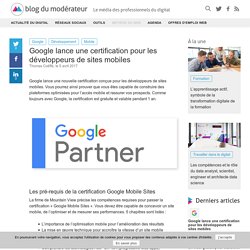 Google lance une certification pour les développeurs de sites mobiles