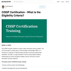 CISSP Certification - What is the Eligibility Criteria?