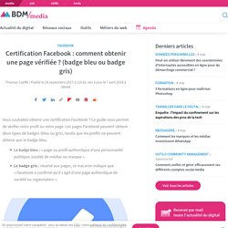 Certification Facebook : comment obtenir une page vérifiée ? (badge bleu ou badge gris)