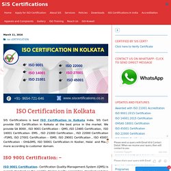 How can I Get ISO Certification in Kolkata at the best price?