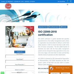 Food Safety Management Systems - ISO Certification