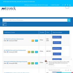 Microsoft Azure Training Online