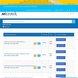 Microsoft SQL Server Training Online