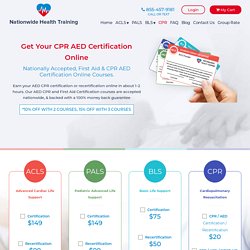 CPR AED Certification Online
