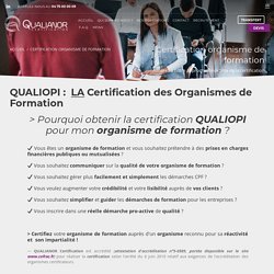 Qualiopi - La certification organisme de formation obligatoire