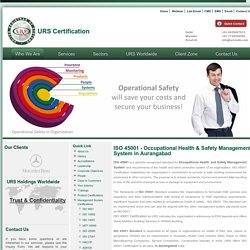 ISO 45001 OHSMS Certification in Aurangabad - Occupational Health and Safety System