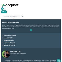 Certification Opquast – Opquast