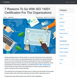 7 Reasons To Go With ISO 14001 Certification For The Organisations