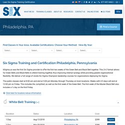 Six Sigma Training & Certification - Philadelphia, PA