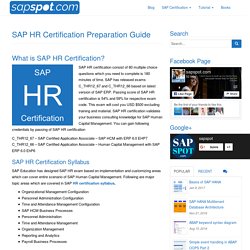 SAP HR Certification Preparation Guide - SAPSPOT