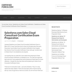 Sales-Cloud-Consultant Valid Exam Objectives
