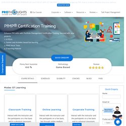 PfMP® Certification Training - Prothoughts