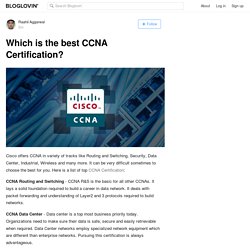 Which is the best CCNA Certification?