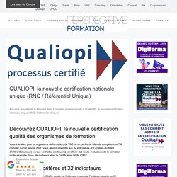 QUALIOPI, nouvelle certification nationale qualité RNQ, Référentiel unique